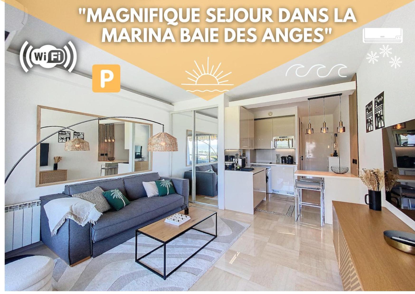 T1bis Vue Et Port Marina Baie Des Anges Apartment
